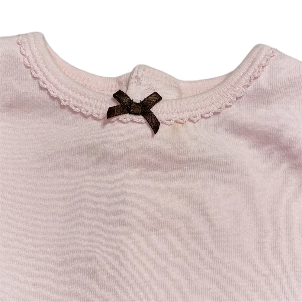 CARTER'S Baby Girl Pink Long Sleeve Onesie Size 9 Months